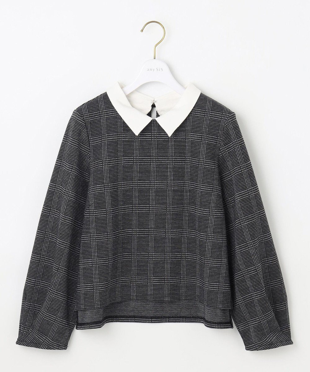 ANY SIS 【WEB・一部店舗限定】カットジャカード襟付き2WAY セットアップ 