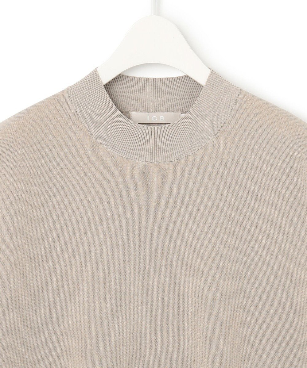 ICB 【洗える】 ドライコットンアセテート ノースリーブプルオーバー 