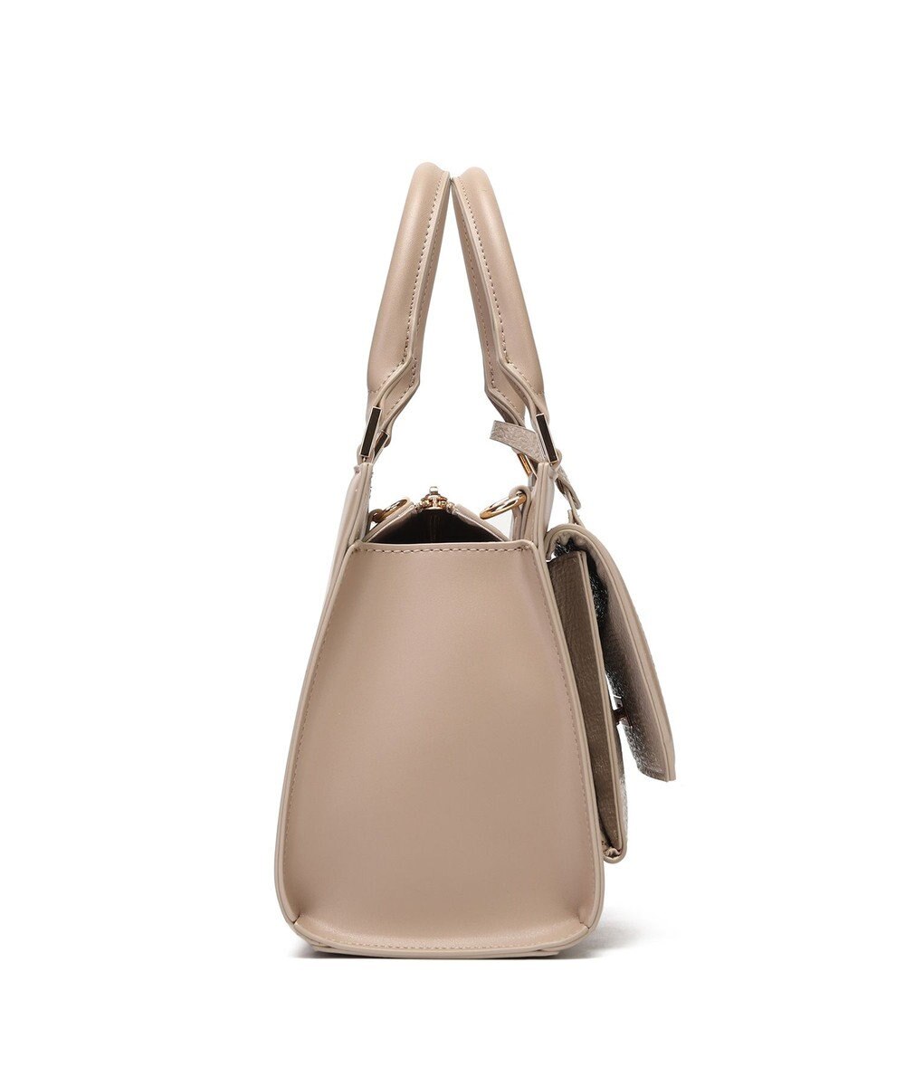 style code 【MERCURYDUO/マーキュリーデュオ】メタリッククラック調型押し フラップハンドバッグ 