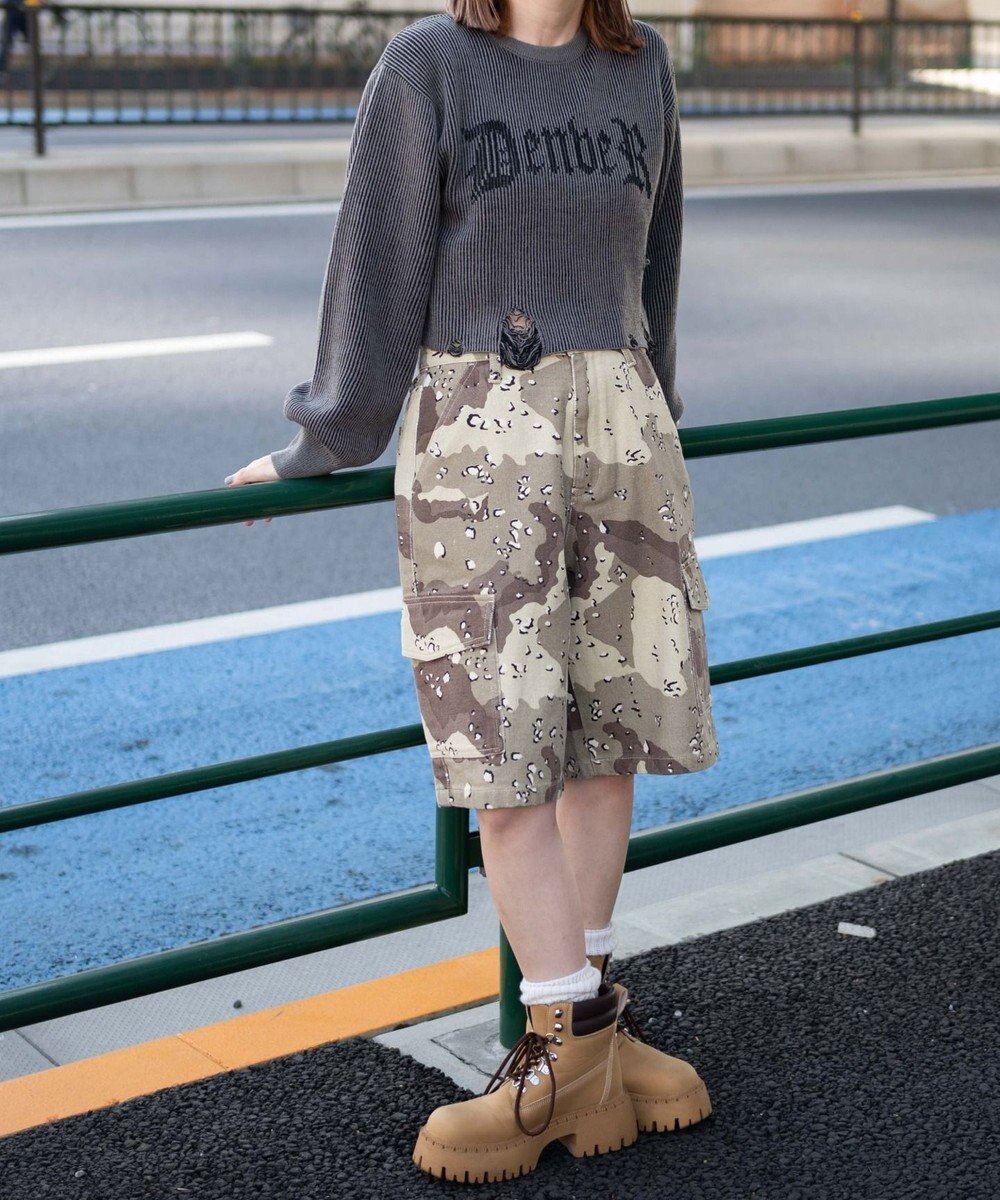 WEGO ダメージショートニットPO 