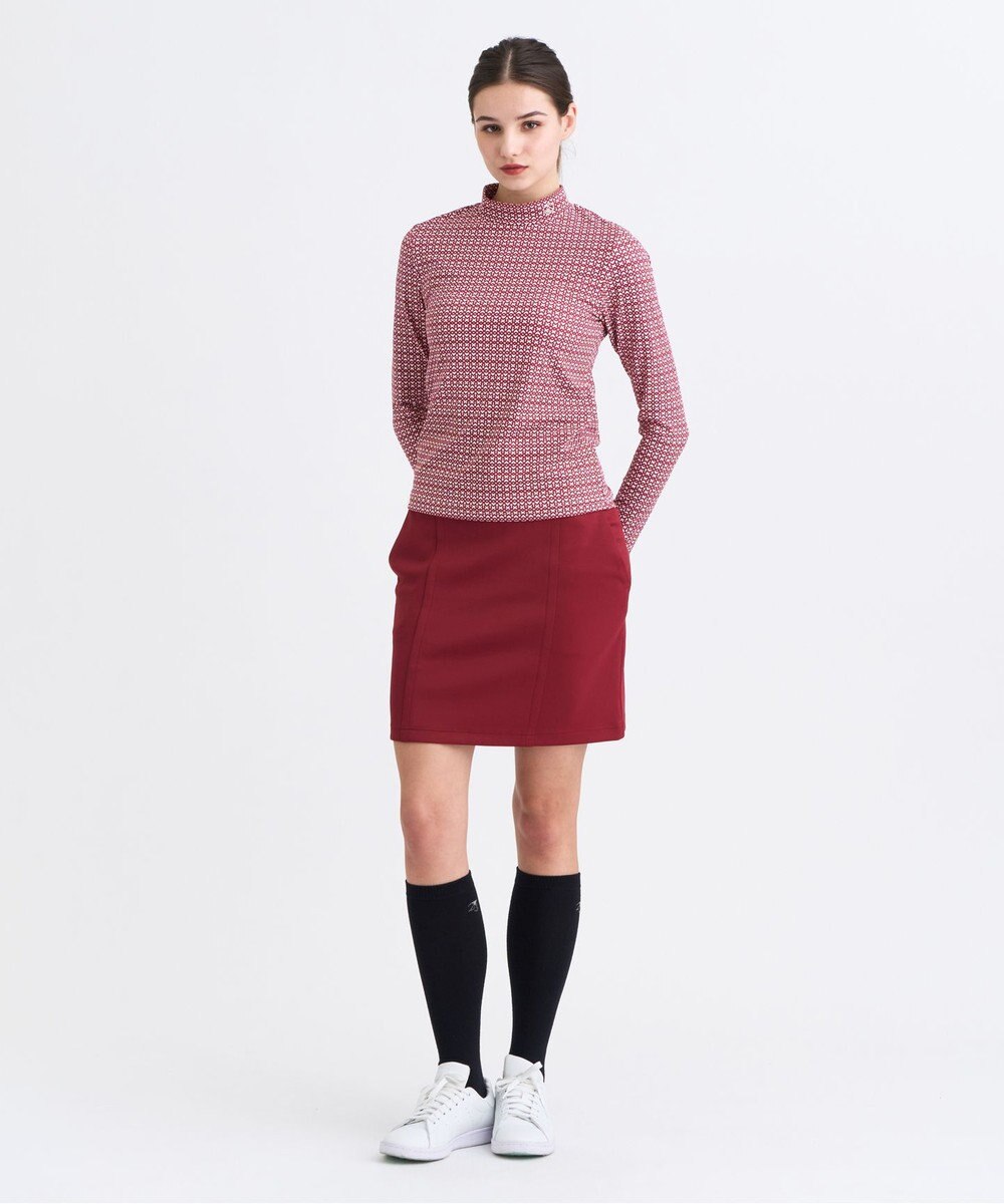 23区GOLF 【WOMEN】モノグラムプリントモックネック 