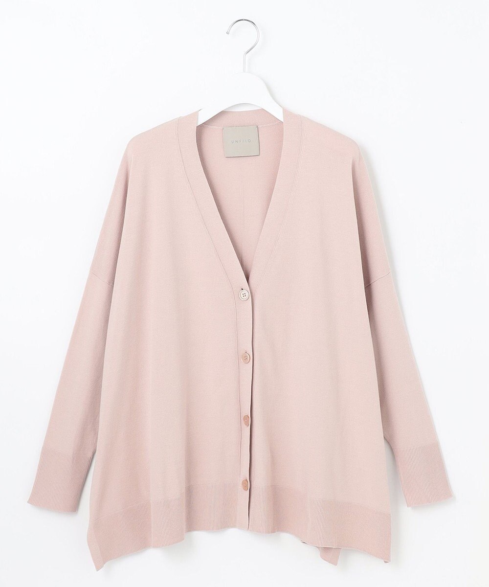UNFILO スタイルアップニット カーディガン 