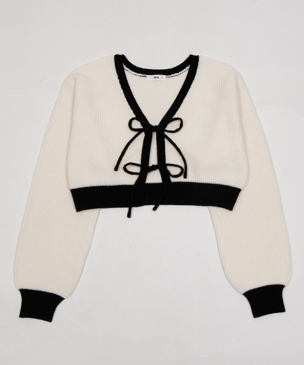 WEGO リボンカーディガン 