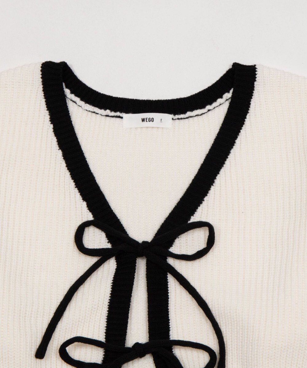 WEGO リボンカーディガン 