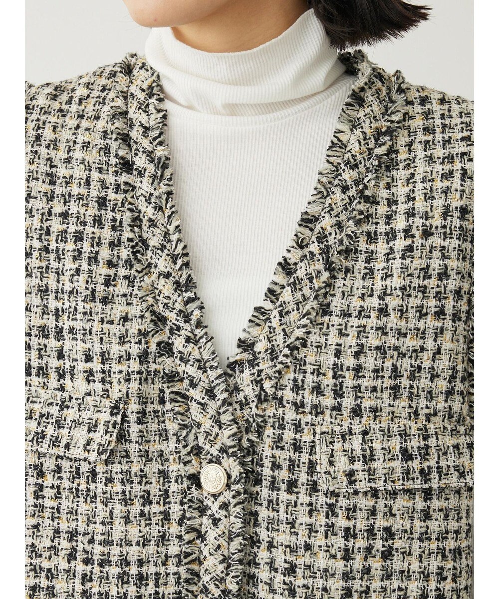 Green Parks ・ＥＬＥＮＣＡＲＥ　ＤＵＥ　ツィードノーカラーベスト 