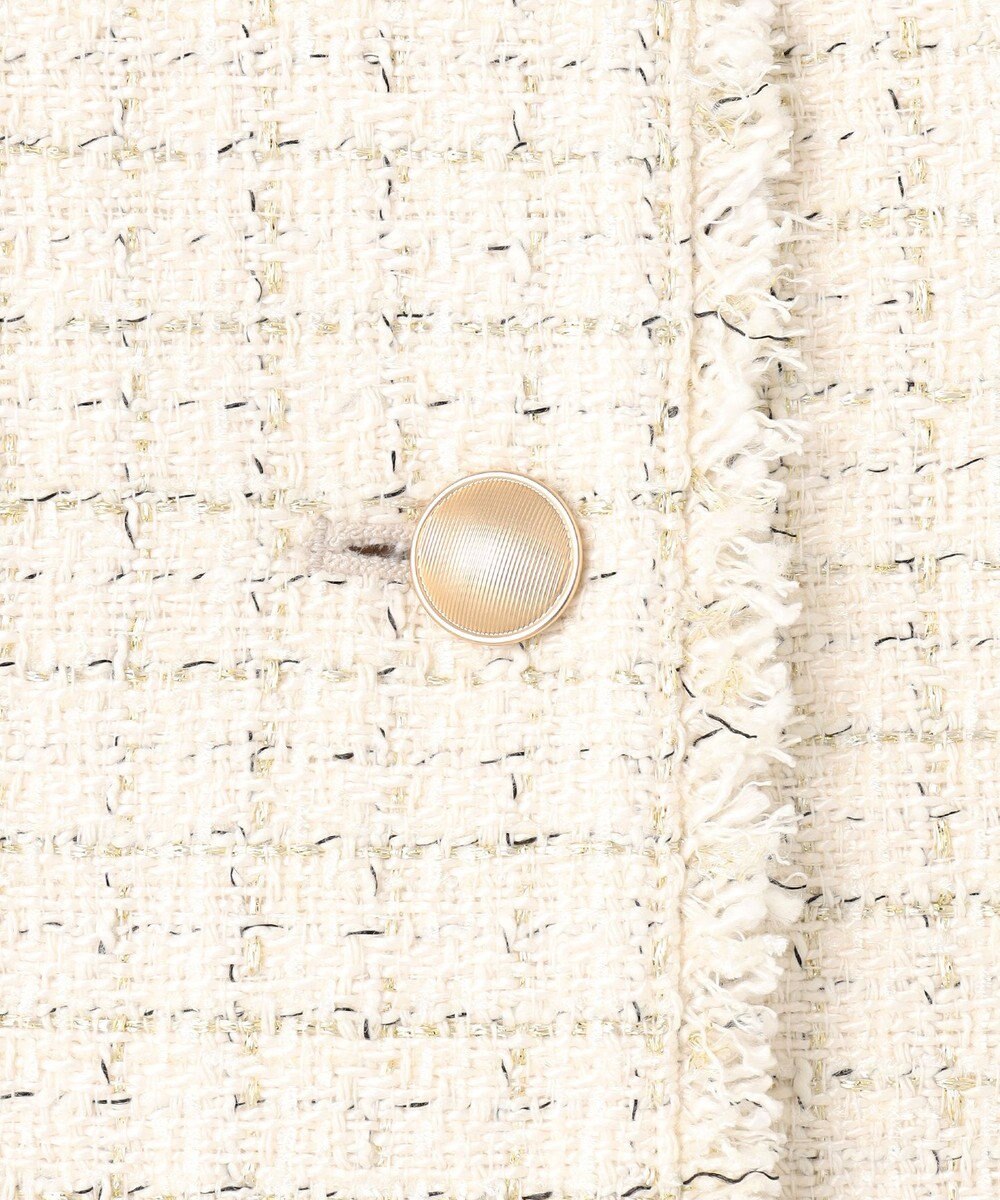 ANY SIS ファンシーツイードペプラム ジレ 