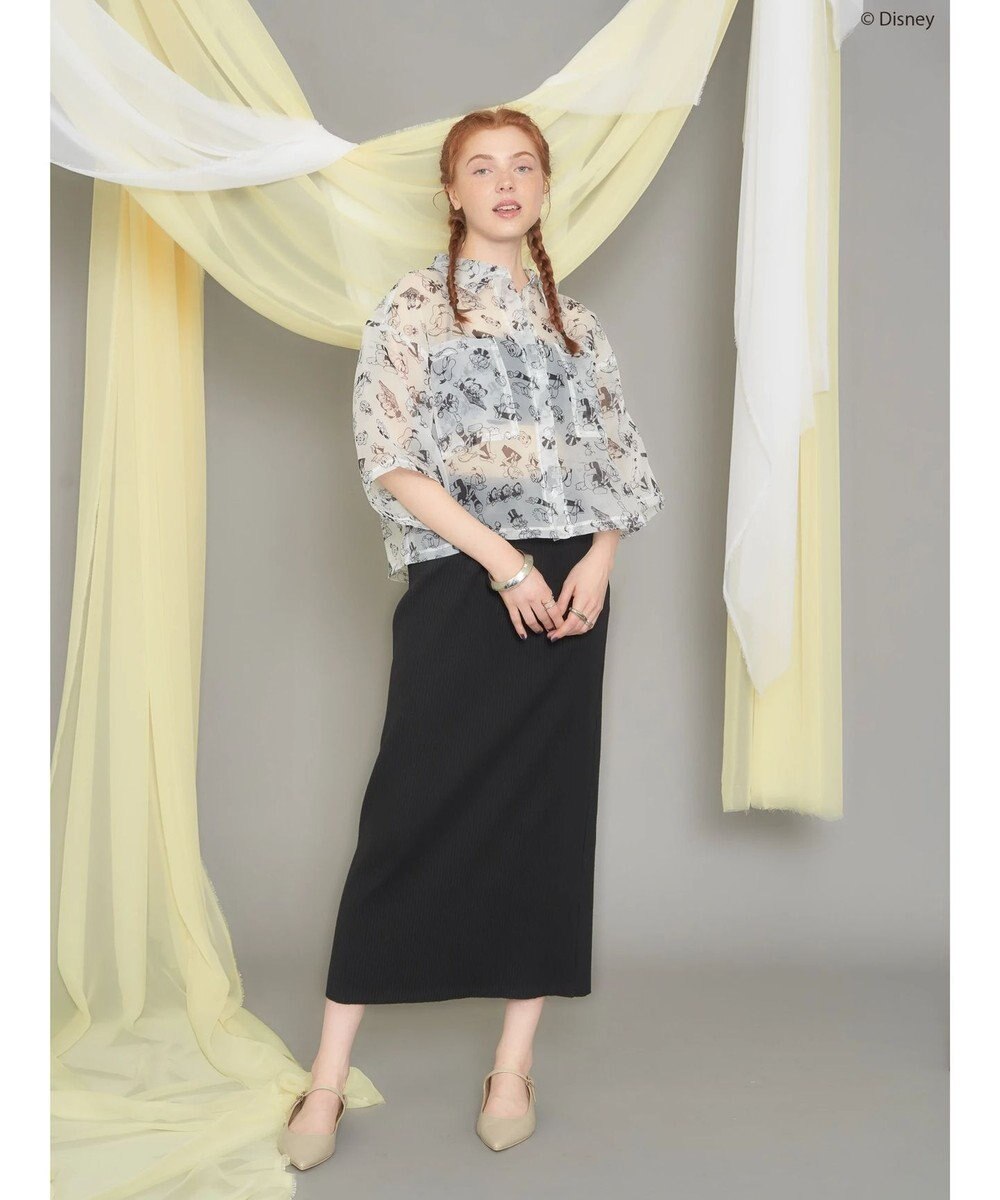 AMERICAN HOLIC 総柄シアーショート丈シャツ／Ｄｉｓｎｅｙ 