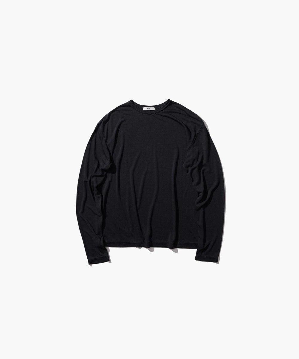 ATON MODAL SILK JERSEY | クルーネックプルオーバー 