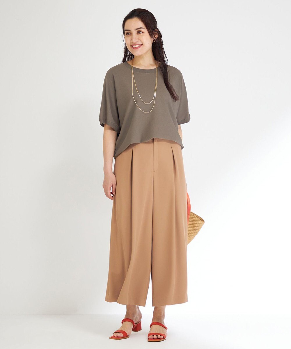 23区 L 【Lサイズ限定/洗える】ハイストレッチツイル パンツ 