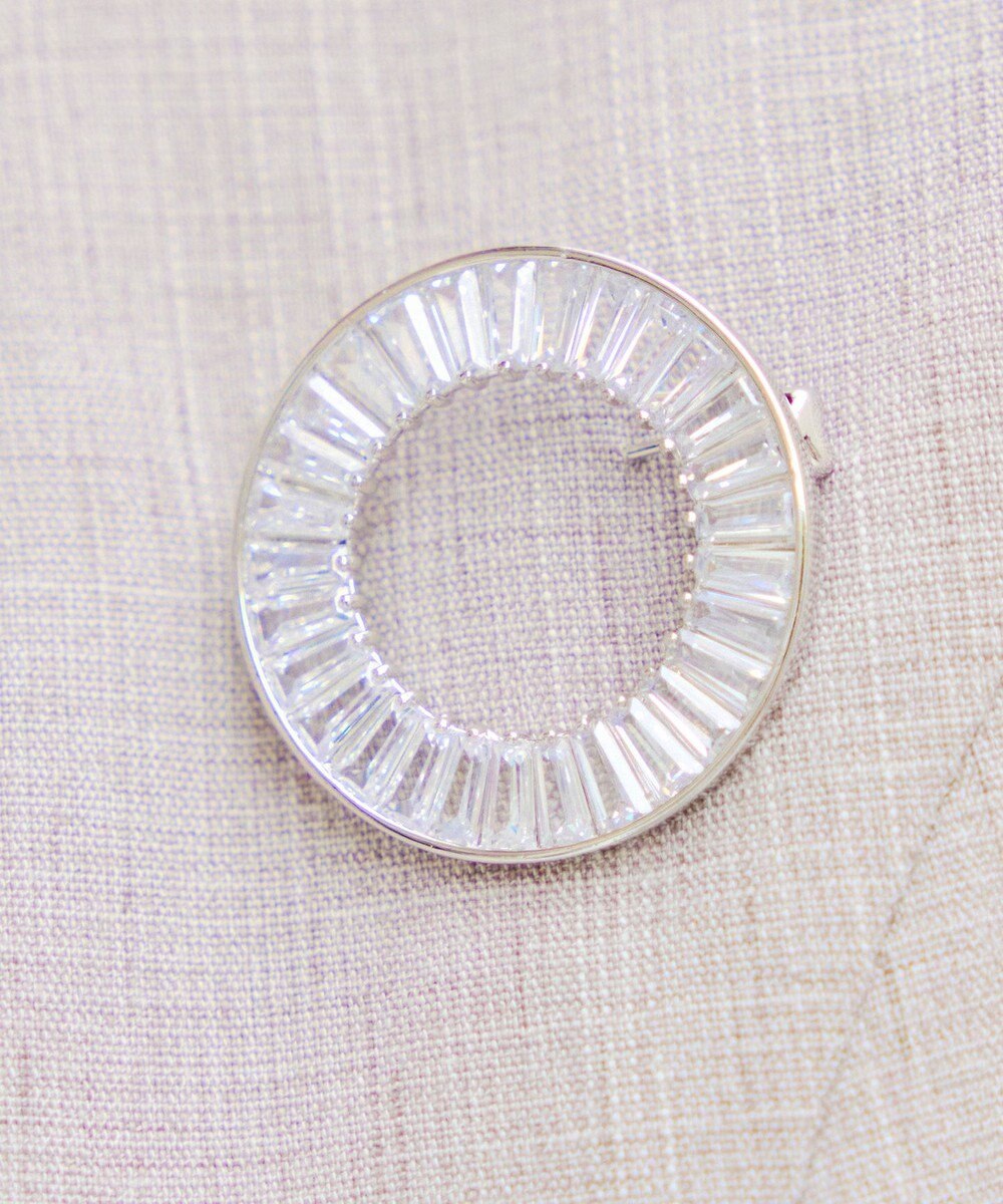 Tiaclasse ガラスサークルブローチ 