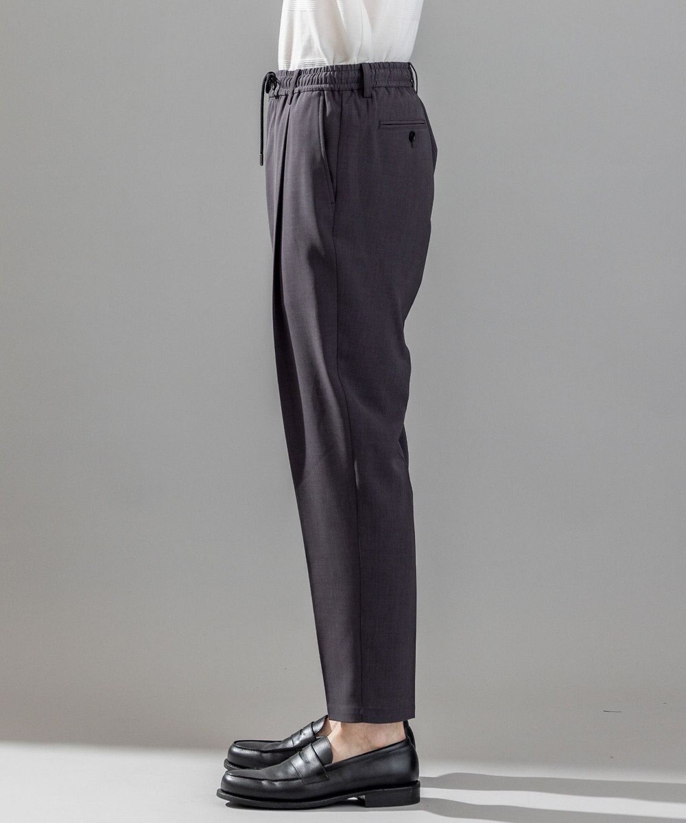 JOSEPH HOMME 【新柄】テクノボイルストレッチ ドロスト付きワイドテーパードパンツ / TEDDY CONVERTIBLE 