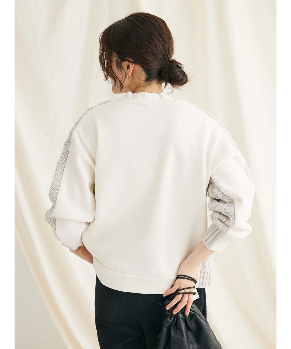 CRAFT STANDARD BOUTIQUE ケーブルニットドッキングスウェット 