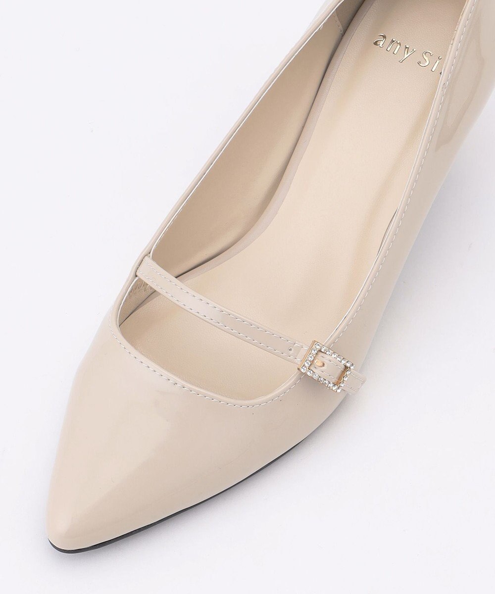 ANY SIS 【23.0~24.0cm】ミニストーンバックル パンプス 