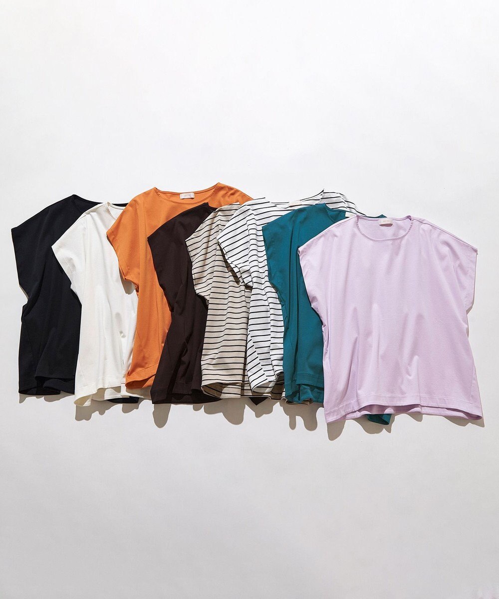 ANY SIS 【シルクタッチさら魅せTシャツ】後ろコクーン プルオーバー 