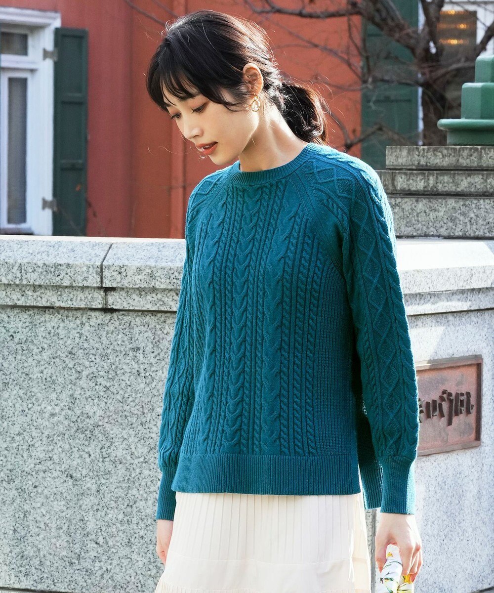 ANY SIS ケーブル ニット プルオーバー 