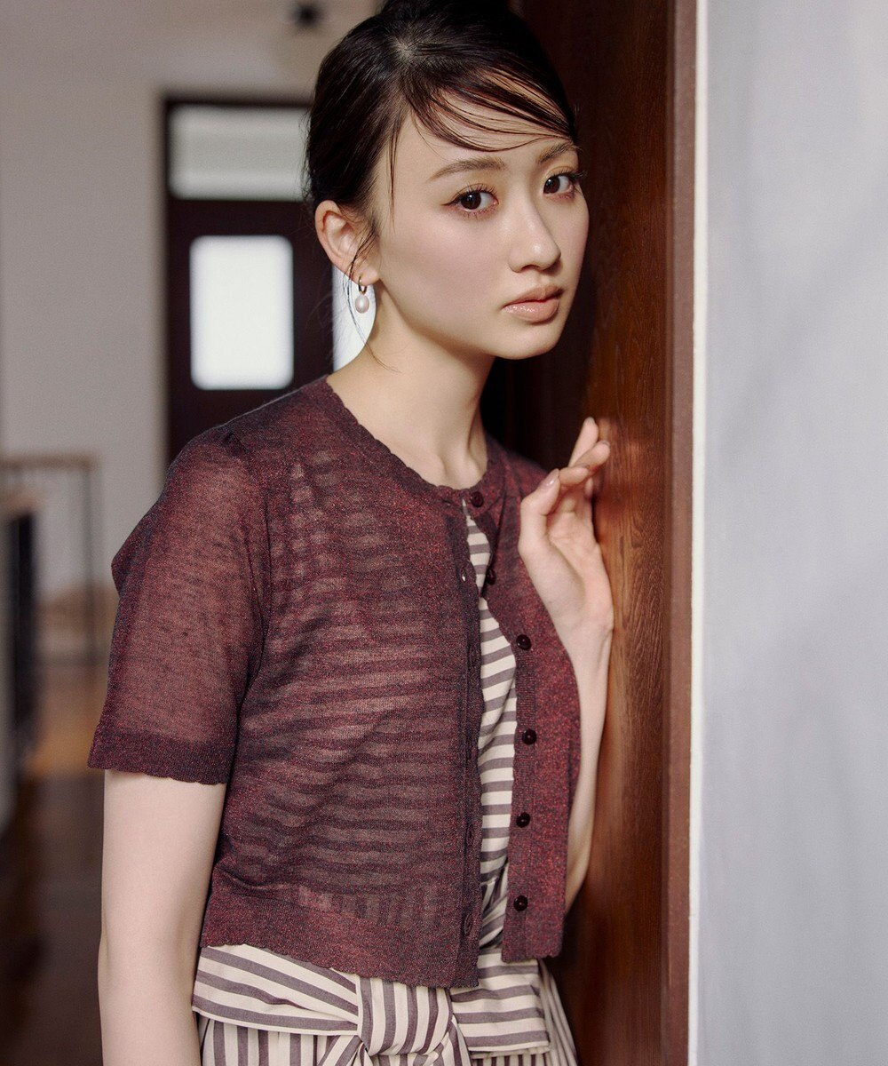 TOCCA 【星風まどかさん着用】SHEER JEWEL KNIT シアーニットカーディガン 