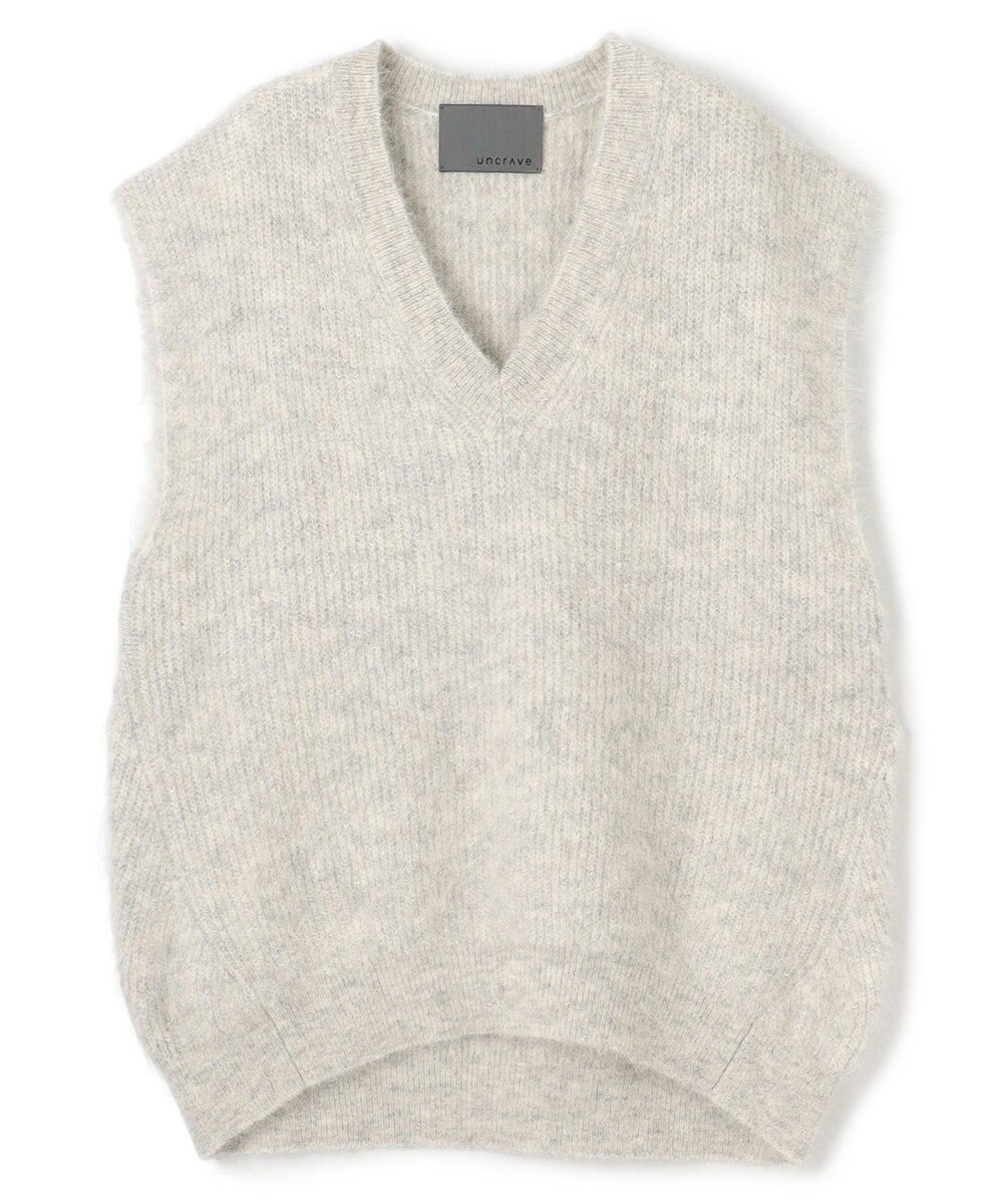 uncrave アルパカファーニット Vネックベスト 