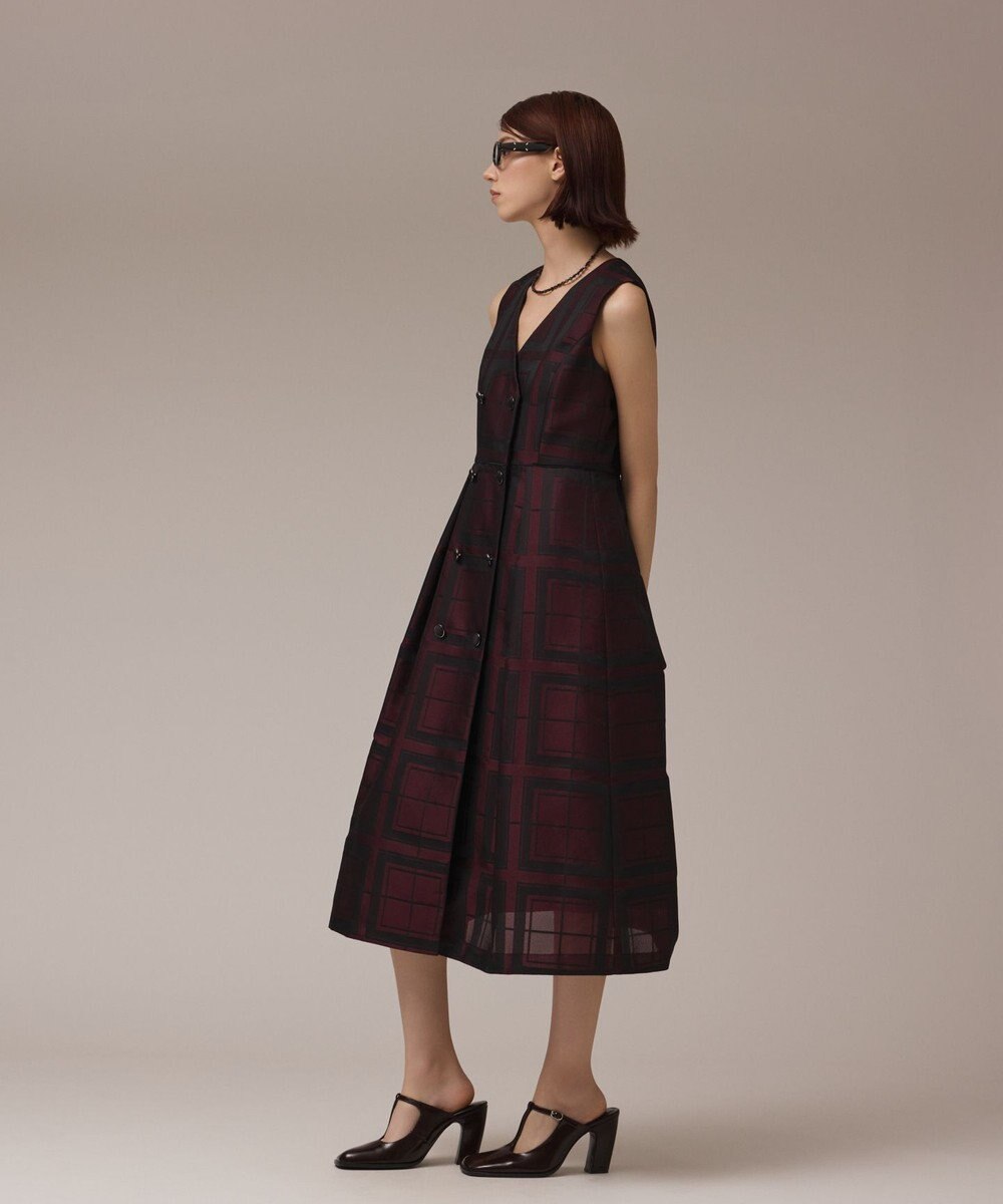 GRACE CONTINENTAL シャドーチェックワンピース 