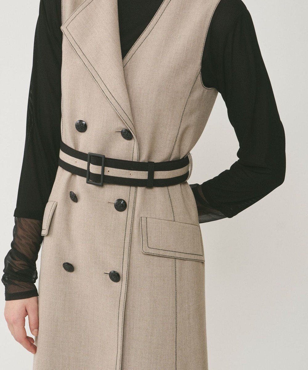 GRACE CONTINENTAL アシンメトリーカラーワンピース 