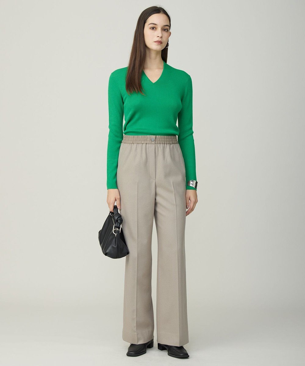 ICB ウォッシャブルライトウール ストレートパンツ 