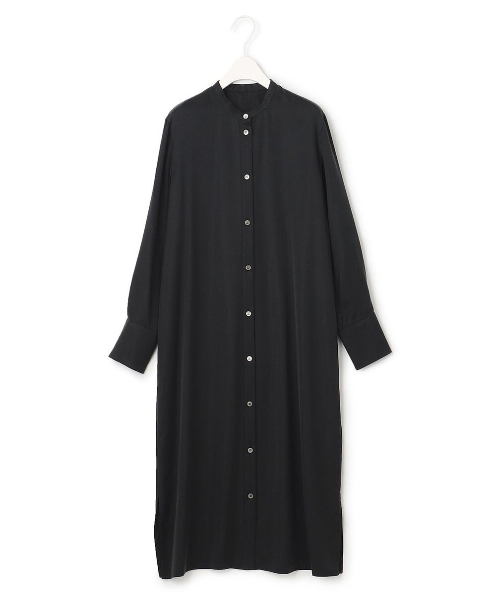 ICB 【洗える】 ルゼブフィブリルサテン シャツワンピース 