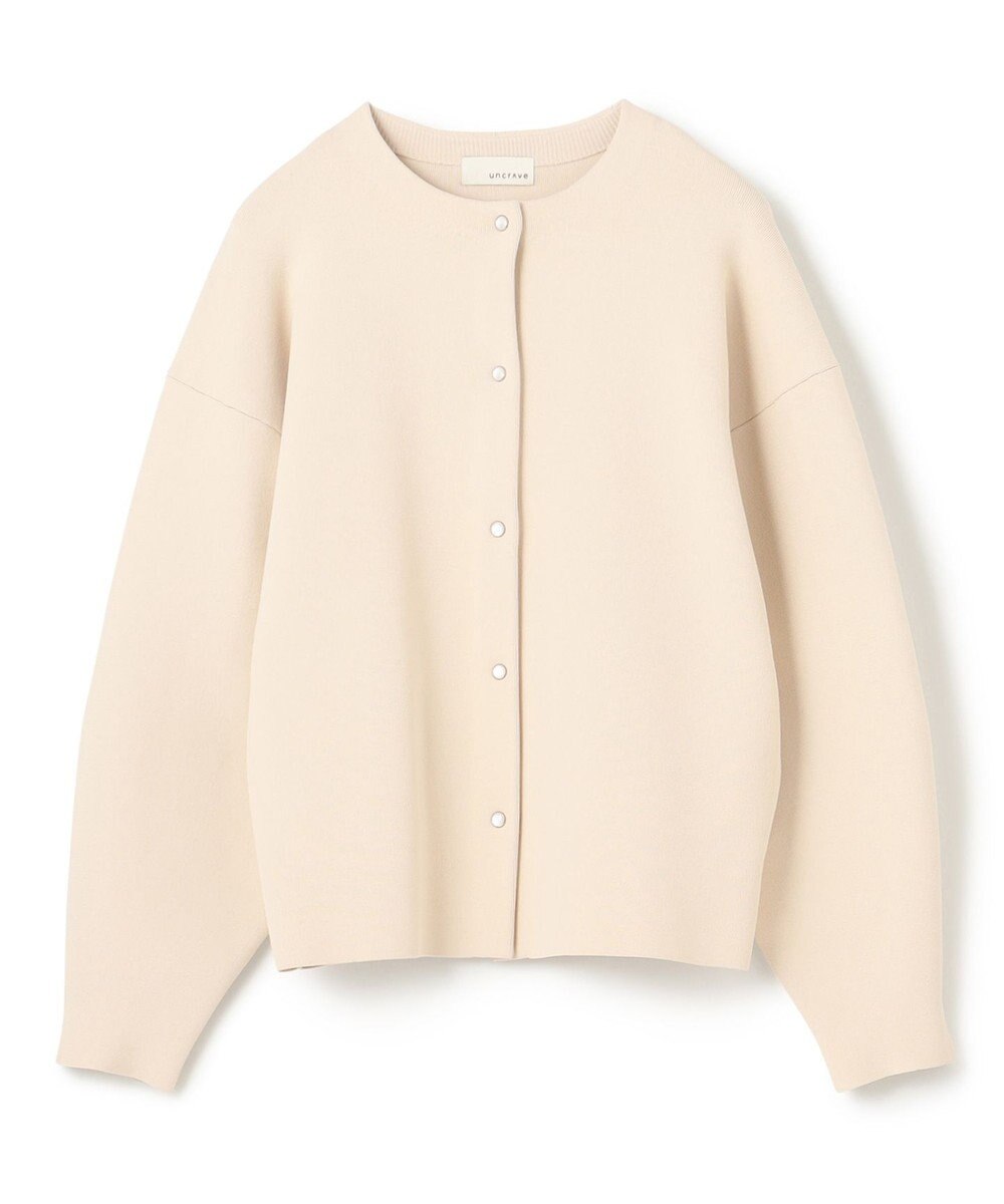 uncrave 【洗える】スムースニット カーディガン（uncrave WHITE） 
