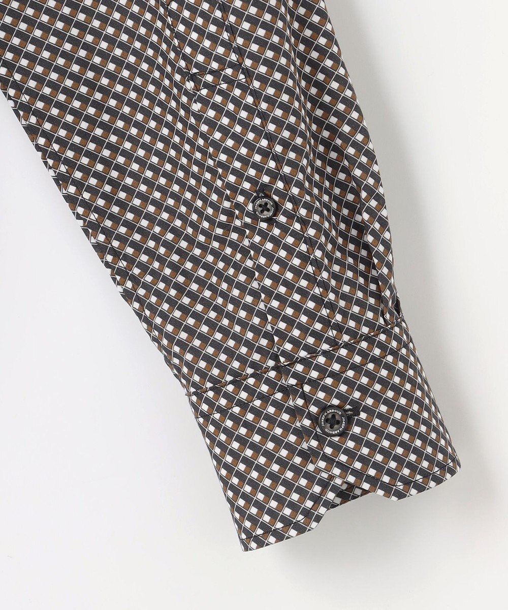 JOSEPH ABBOUD 【オーガニックコットン使用・JAPANファブリック】ジオメトリックプリントシャツ 