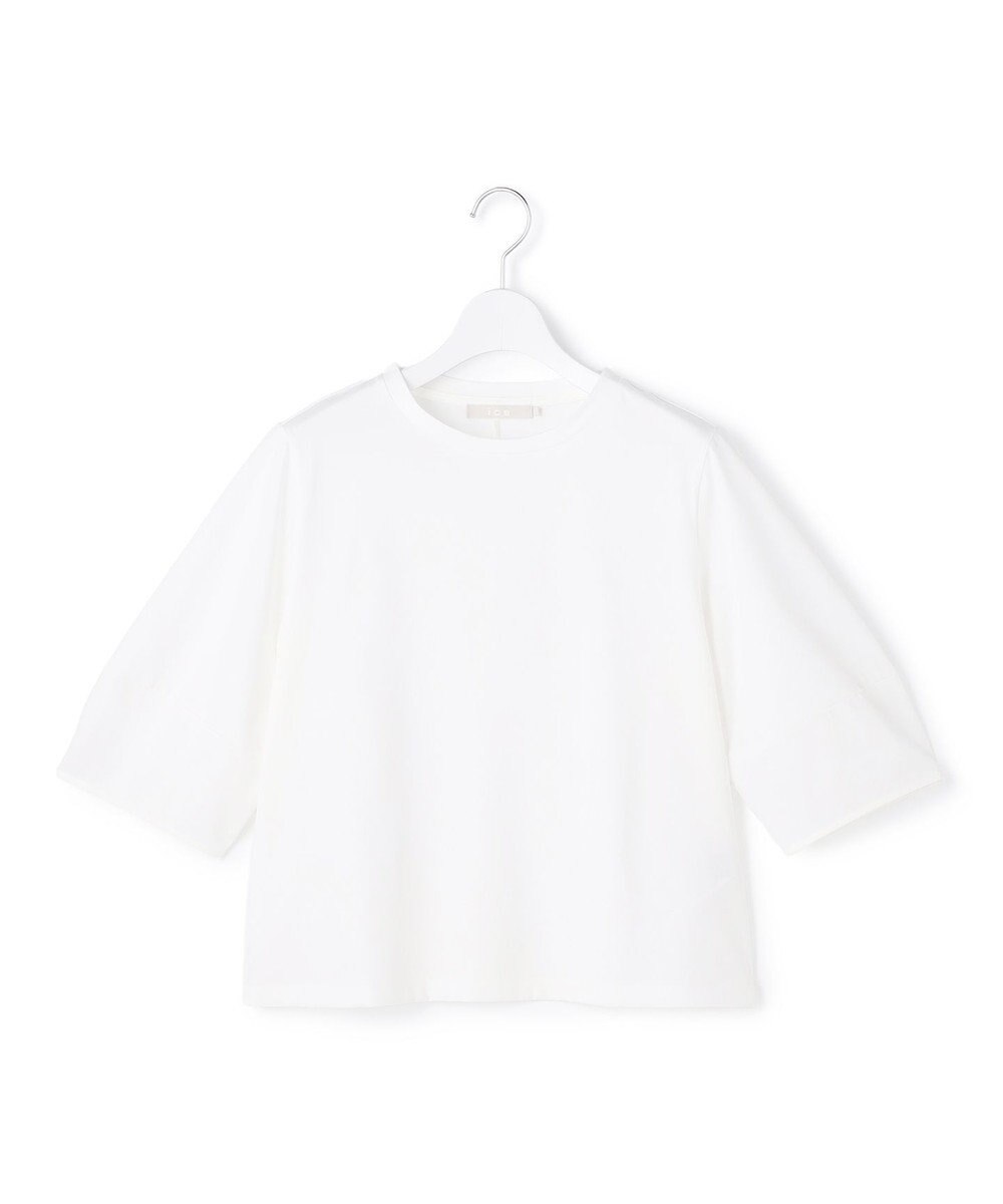 ICB L シャツジーナプレーディング ランタンスリーブカットソー 