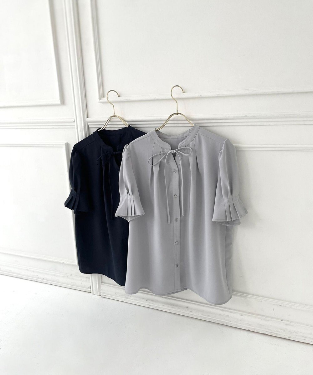 Feroux 【洗える】リボンスキッパー ブラウス 