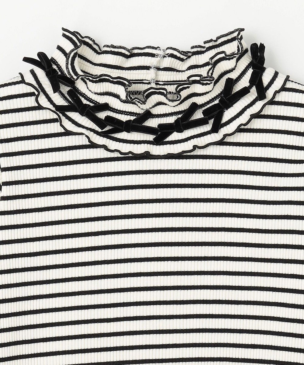 ANY KIDS 襟リボンカットソー 