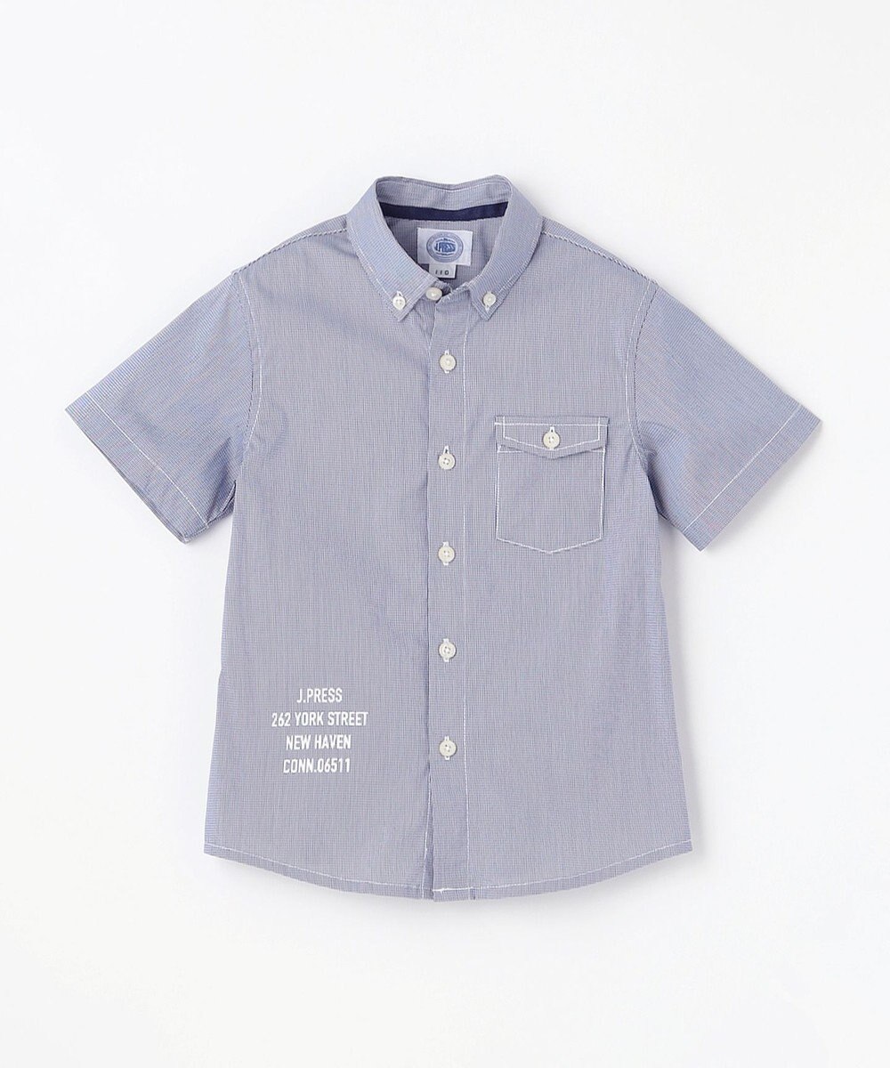 J.PRESS KIDS 【110-130cm】ロゴプリント チェックシャツ 