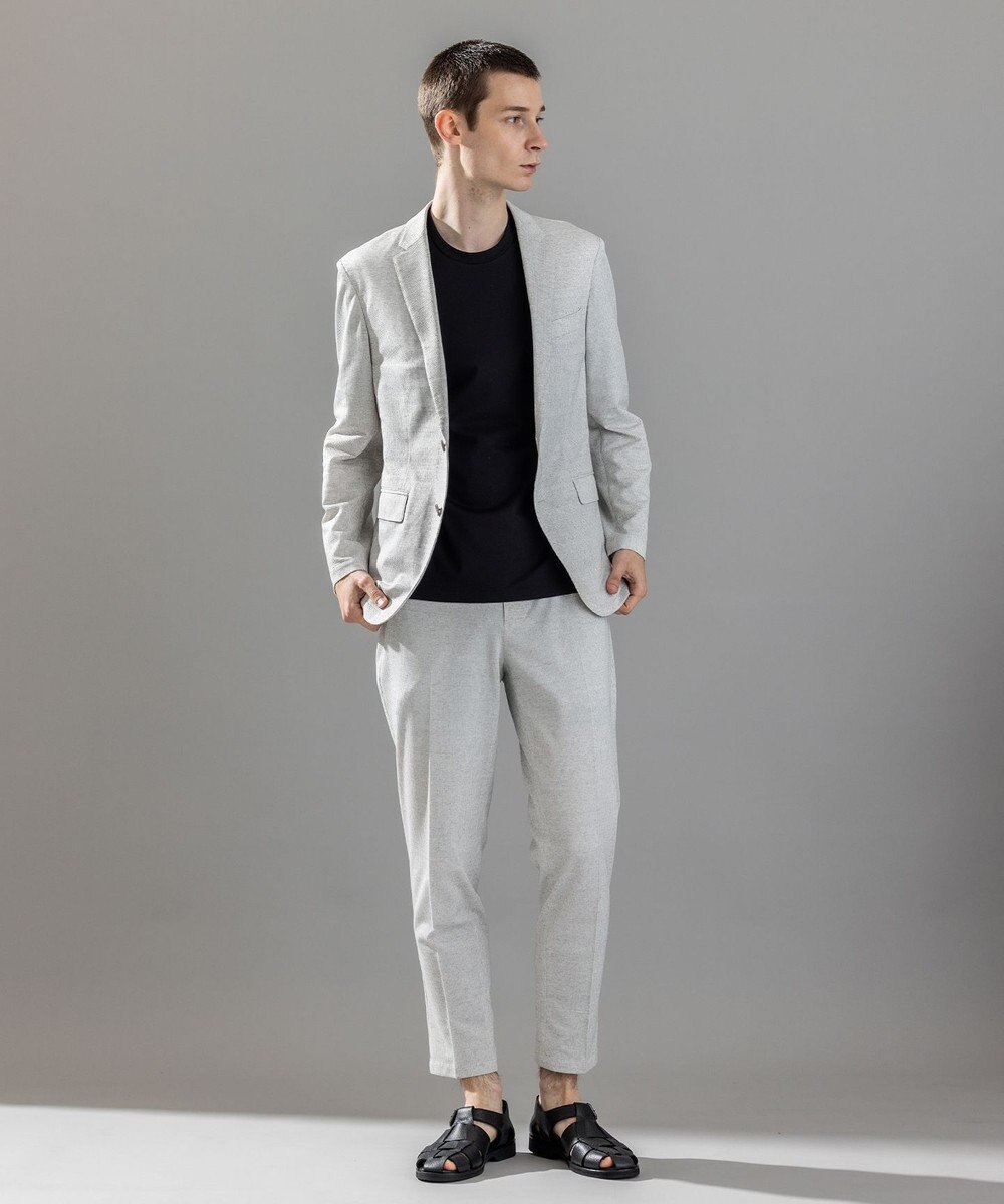 JOSEPH HOMME 新素材【通気性/ストレッチ】グリットタックジャージー / ドロスト付きテーパードパンツ PEGG CONVERTIBLE 