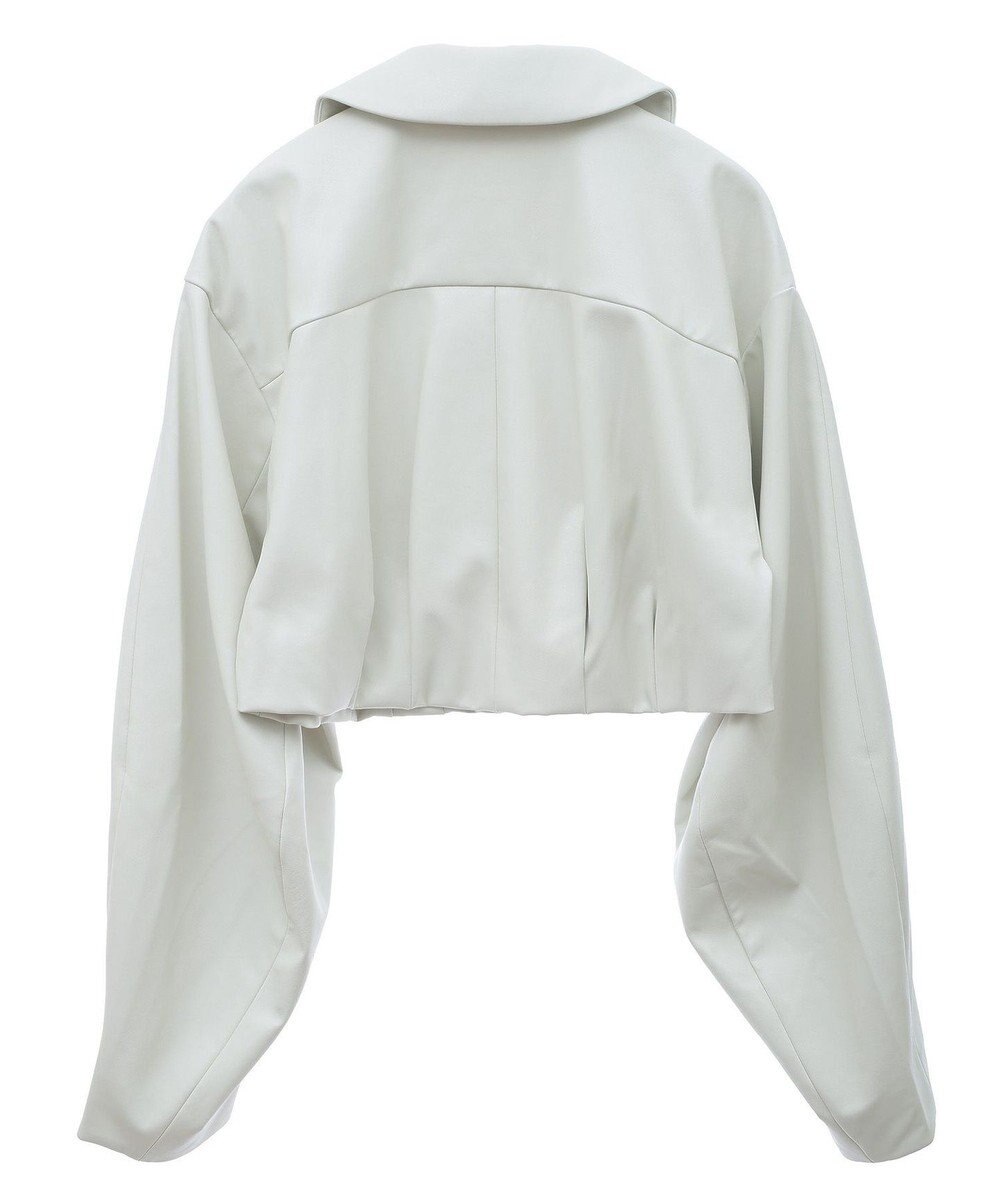 Green Parks フェイクレザーショートブルゾン 