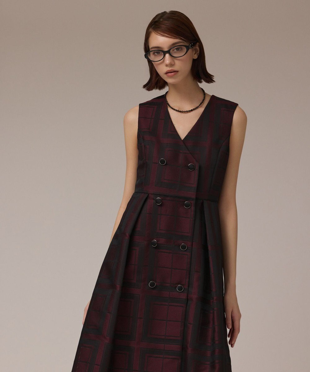 GRACE CONTINENTAL シャドーチェックワンピース 
