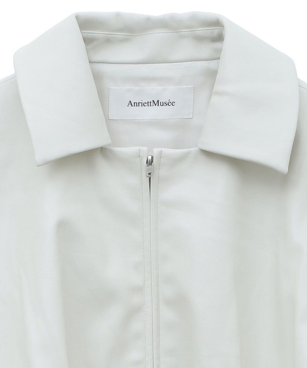 Green Parks フェイクレザーショートブルゾン 