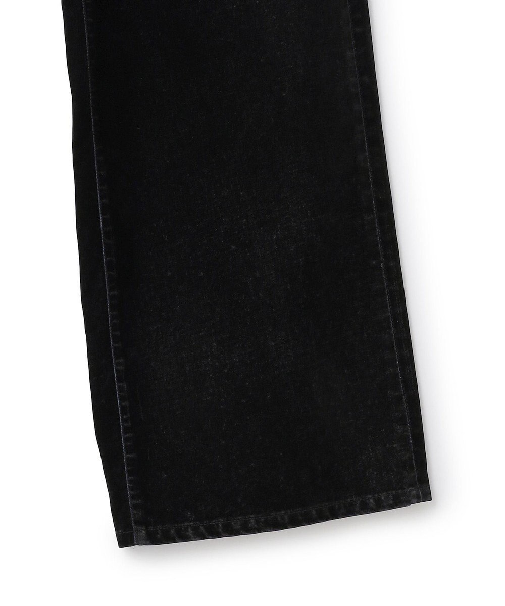 23区 【SLOW/一部店舗限定】フロッキーデニム ワイドパンツ 