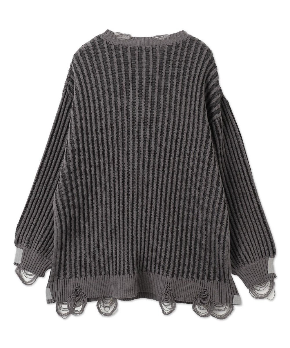 WEGO クラッシュリブBIGニットプルオーバー 