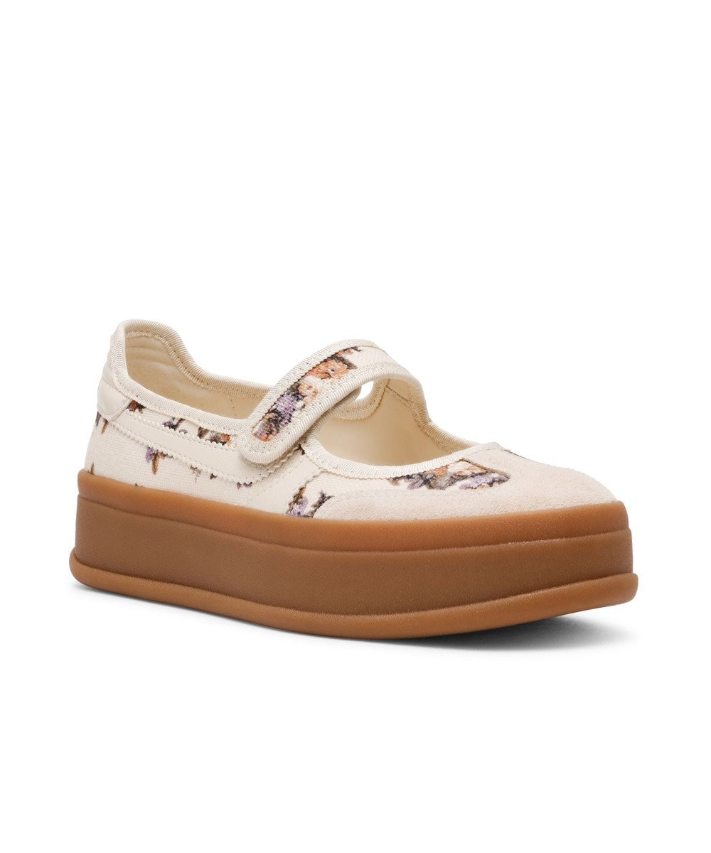 STEVE MADDEN OSLO フラワープリント メリージェーンスニーカー 