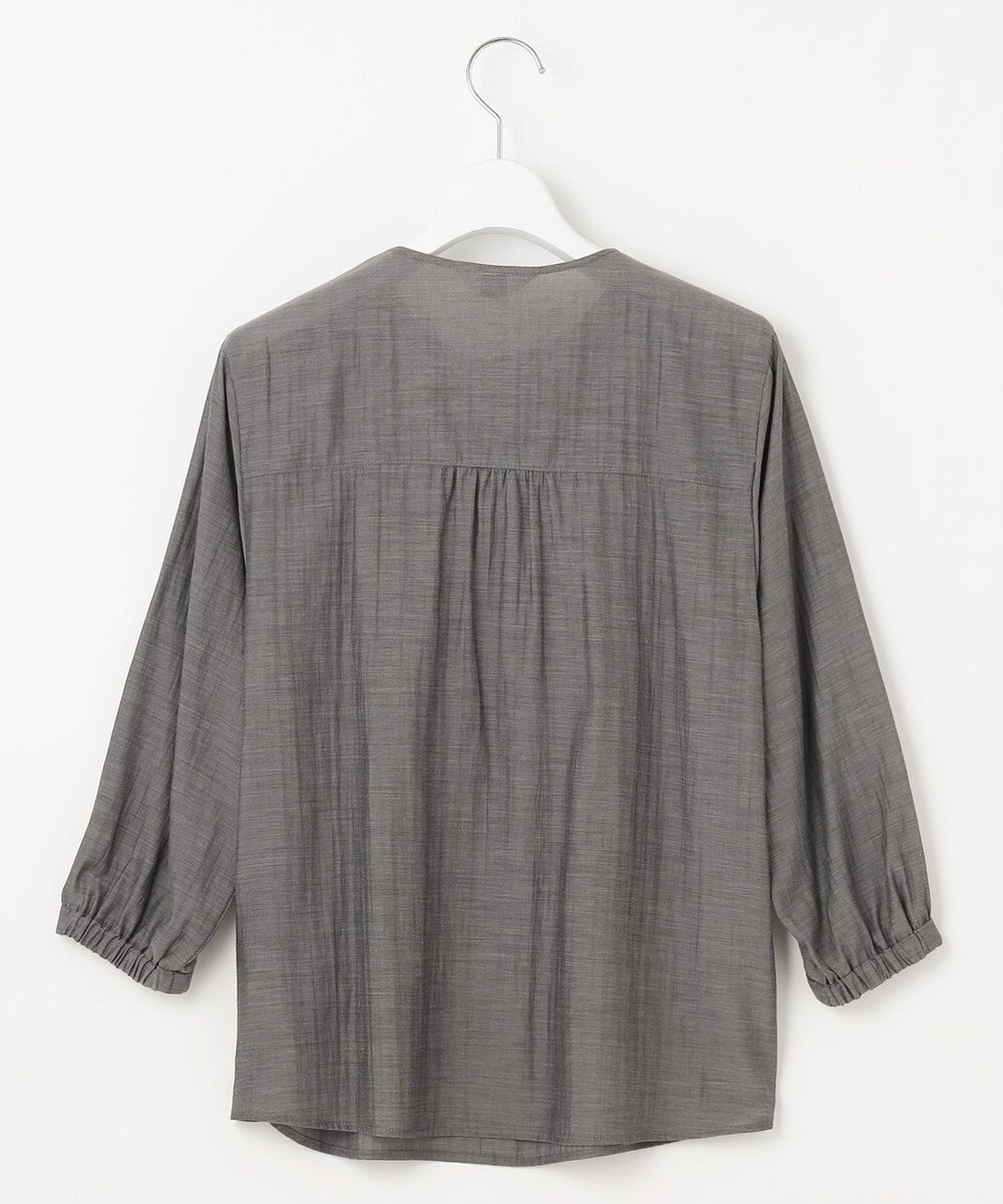 J.PRESS LADIES 【洗える・速乾・接触冷感】リライムライトローン フリル ブラウス 