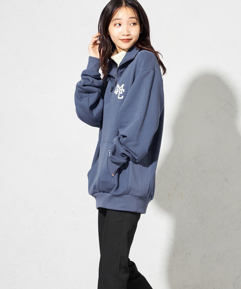 SHARE PARK LADIES 【UNISEX】MVS裏毛ハーフジップスウェット（S・Mサイズ） 