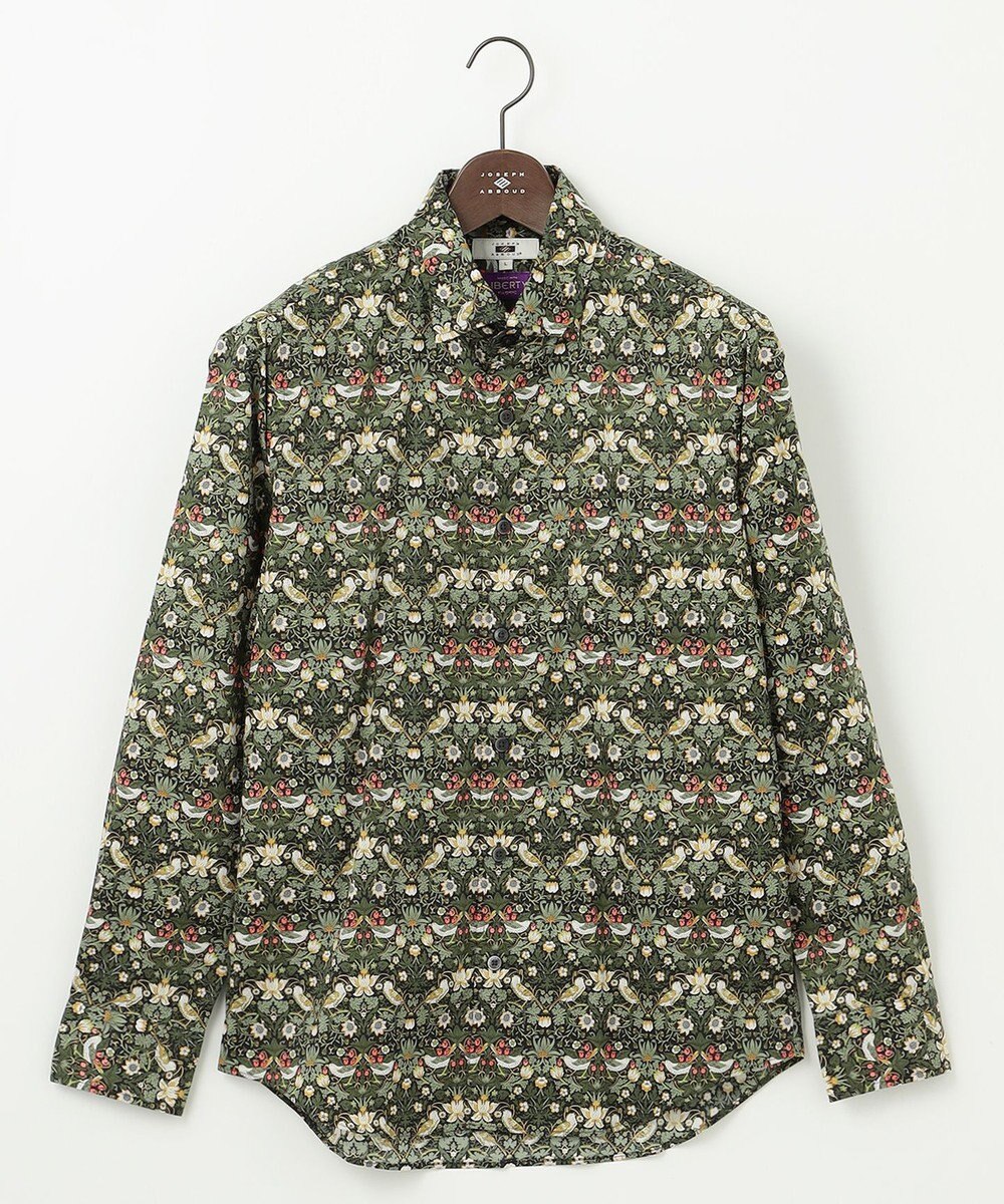 JOSEPH ABBOUD 【洗える】リバティプリント シャツ 