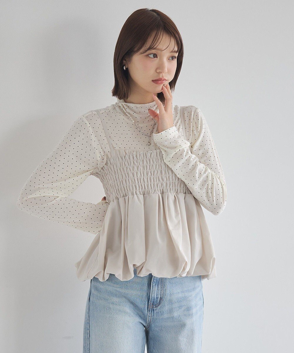 earth music&ecology バルーンビスチェ 