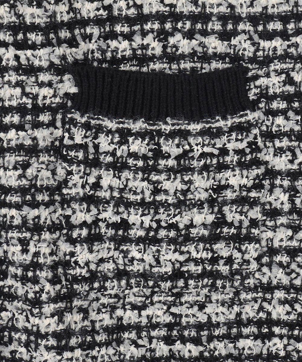 ANY 【洗濯機可】ツイードニットジャケット 