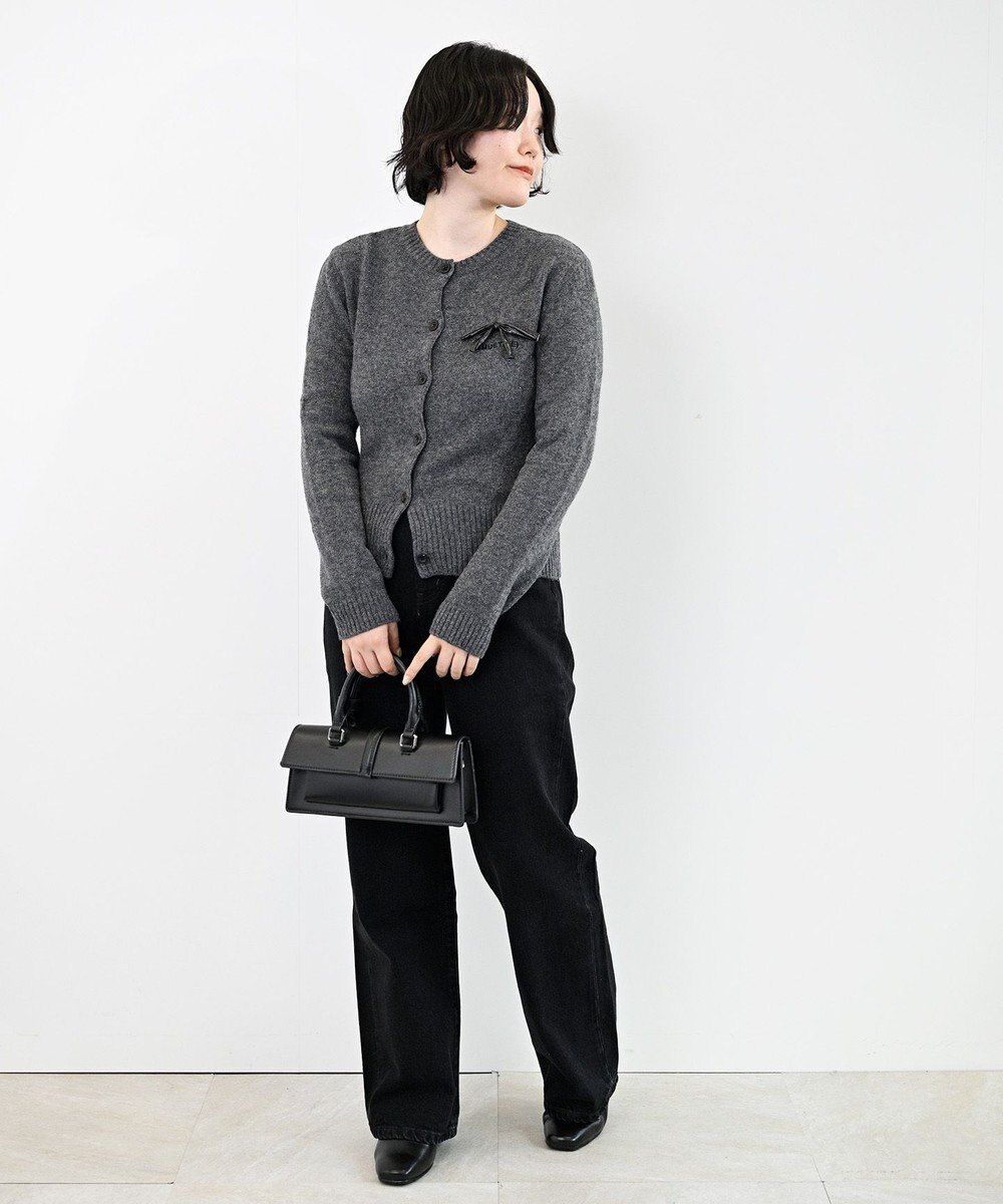 woadblue ＜坪田あさみさんコラボ＞SALUU サルーノアール /デニムパンツ ブラック 