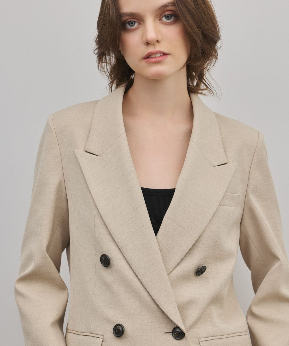 GRACE CONTINENTAL ピークドダブルジャケット 