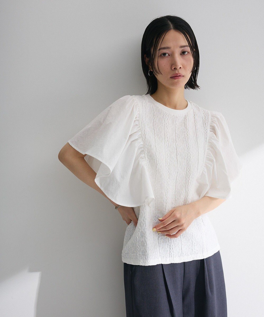 Green Parks ・ＳＵＧＡＲ　ＳＰＯＯＮ　ラッフルスリーブＴＥＥ 