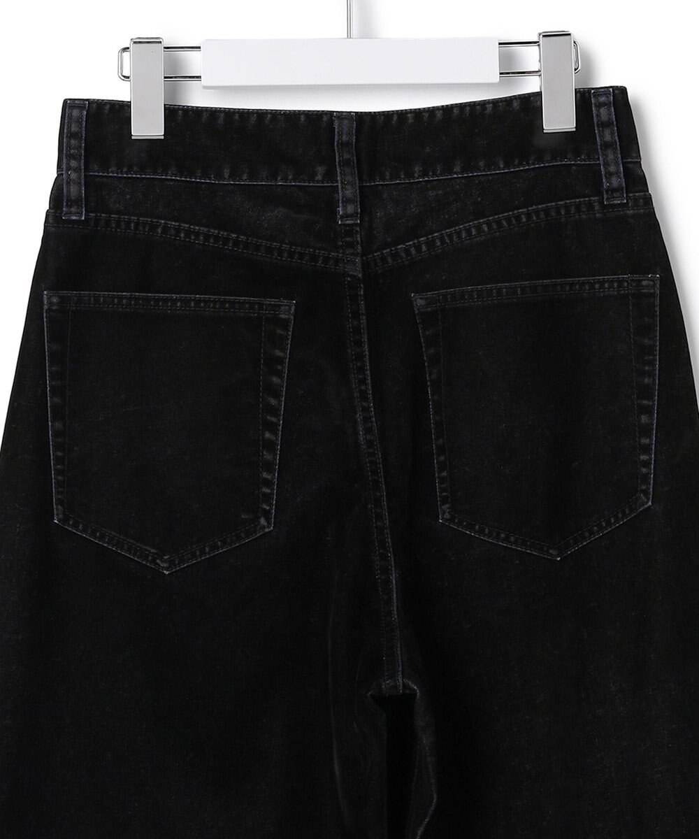 23区 【SLOW/一部店舗限定】フロッキーデニム ワイドパンツ 
