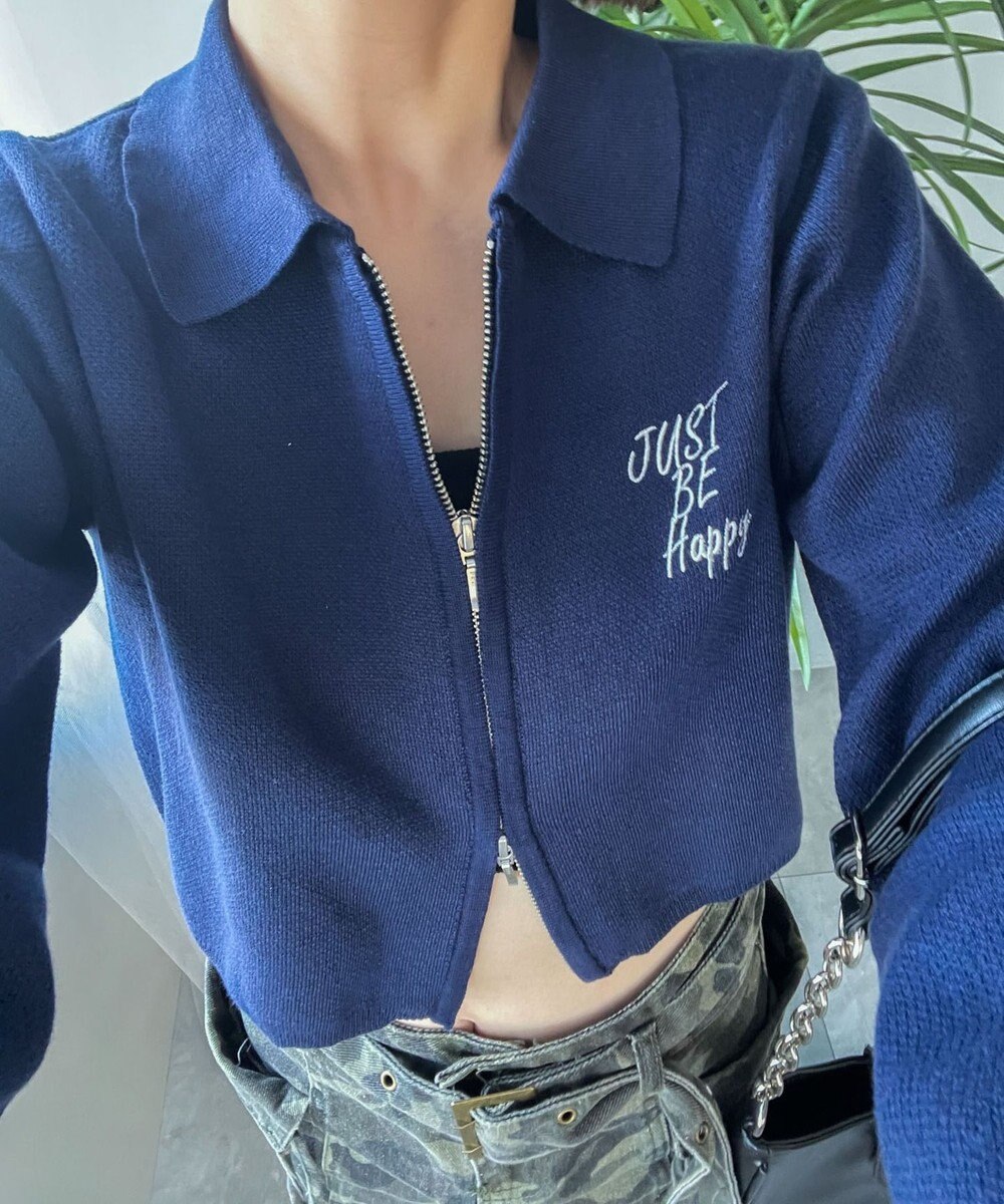 WEGO WZIPスターモチーフニット 