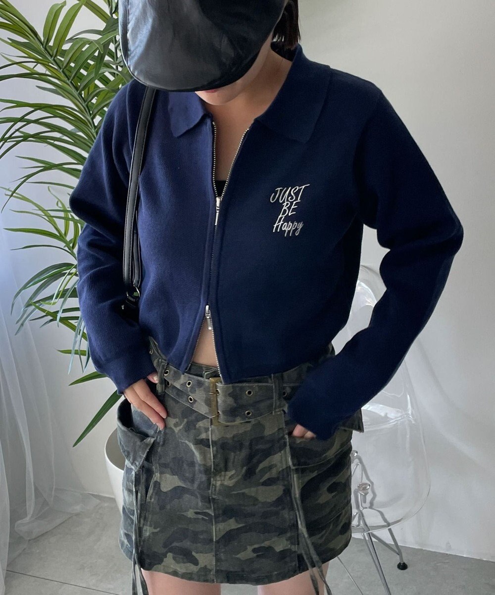 WEGO WZIPスターモチーフニット 