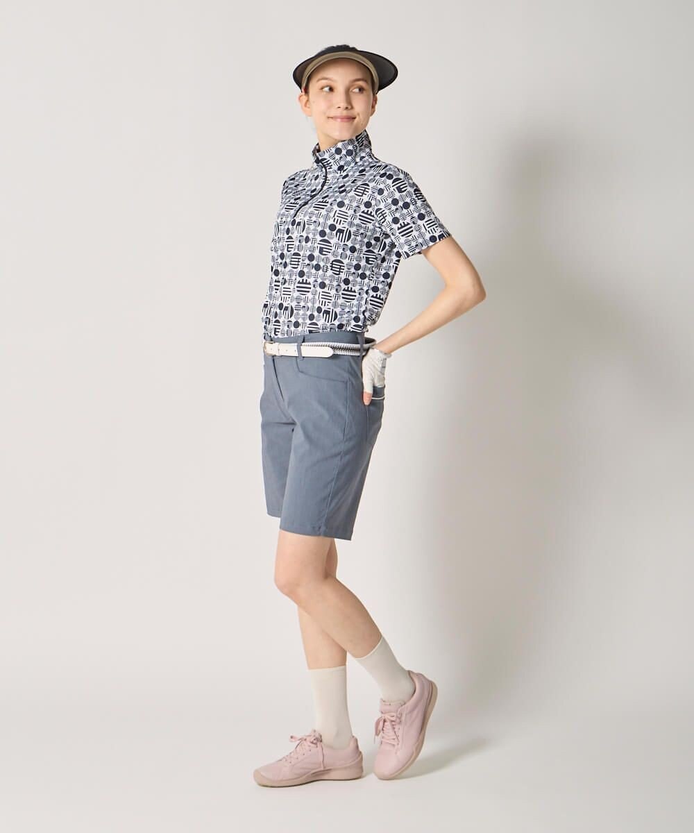 FILA GOLF／marie claire 【Marie claire sports】ハーフジップ半袖シャツ 